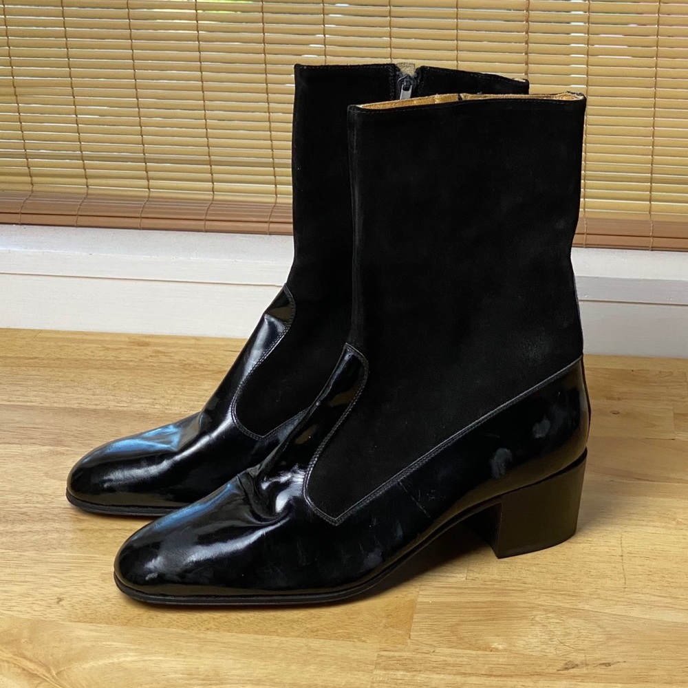 Vintage 1960s Women’s Black Leather Ankle Boots